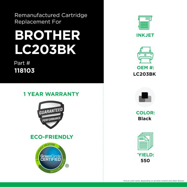 Brother - LC203XL, LC203BK