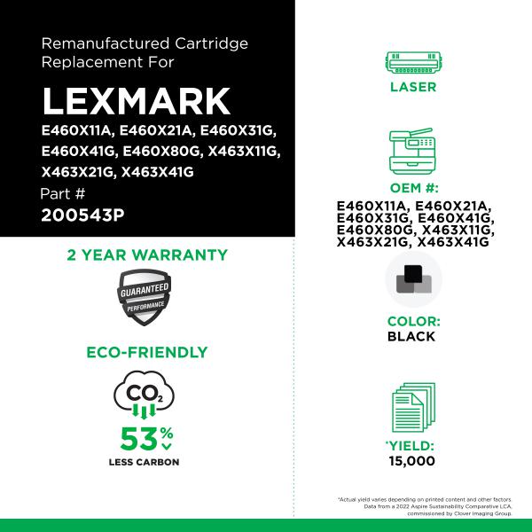 Lexmark - X463X11G, E460X11A, X463X21G, X463X41G, E460X21A, E460X41G, E460X31G, E460X80G