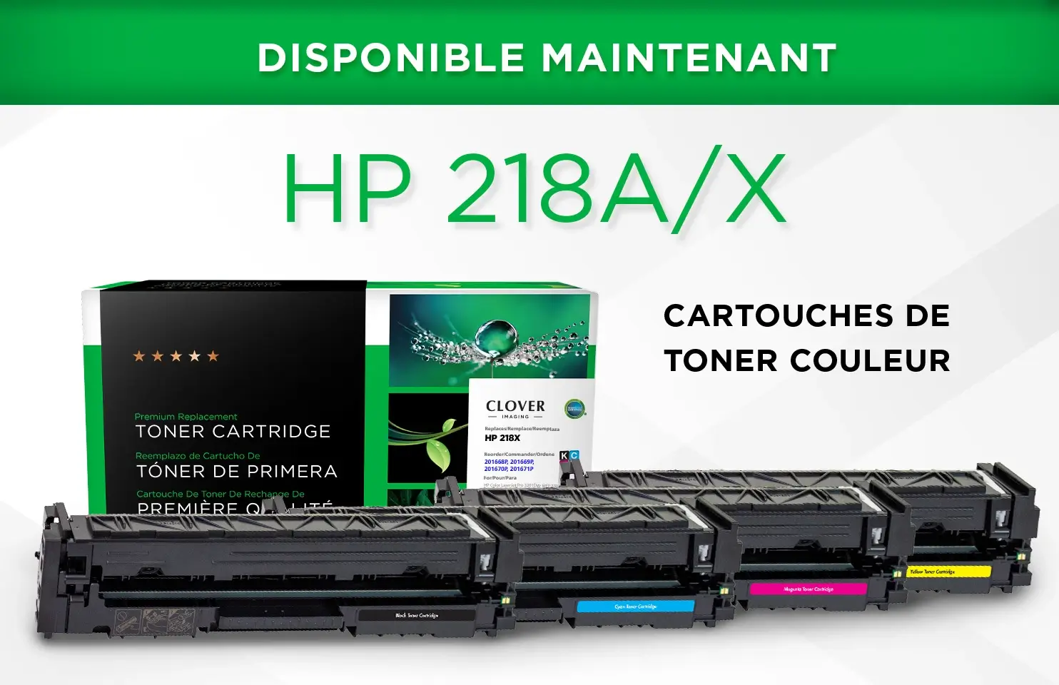 Disponible Maintenant : HP 218A/X