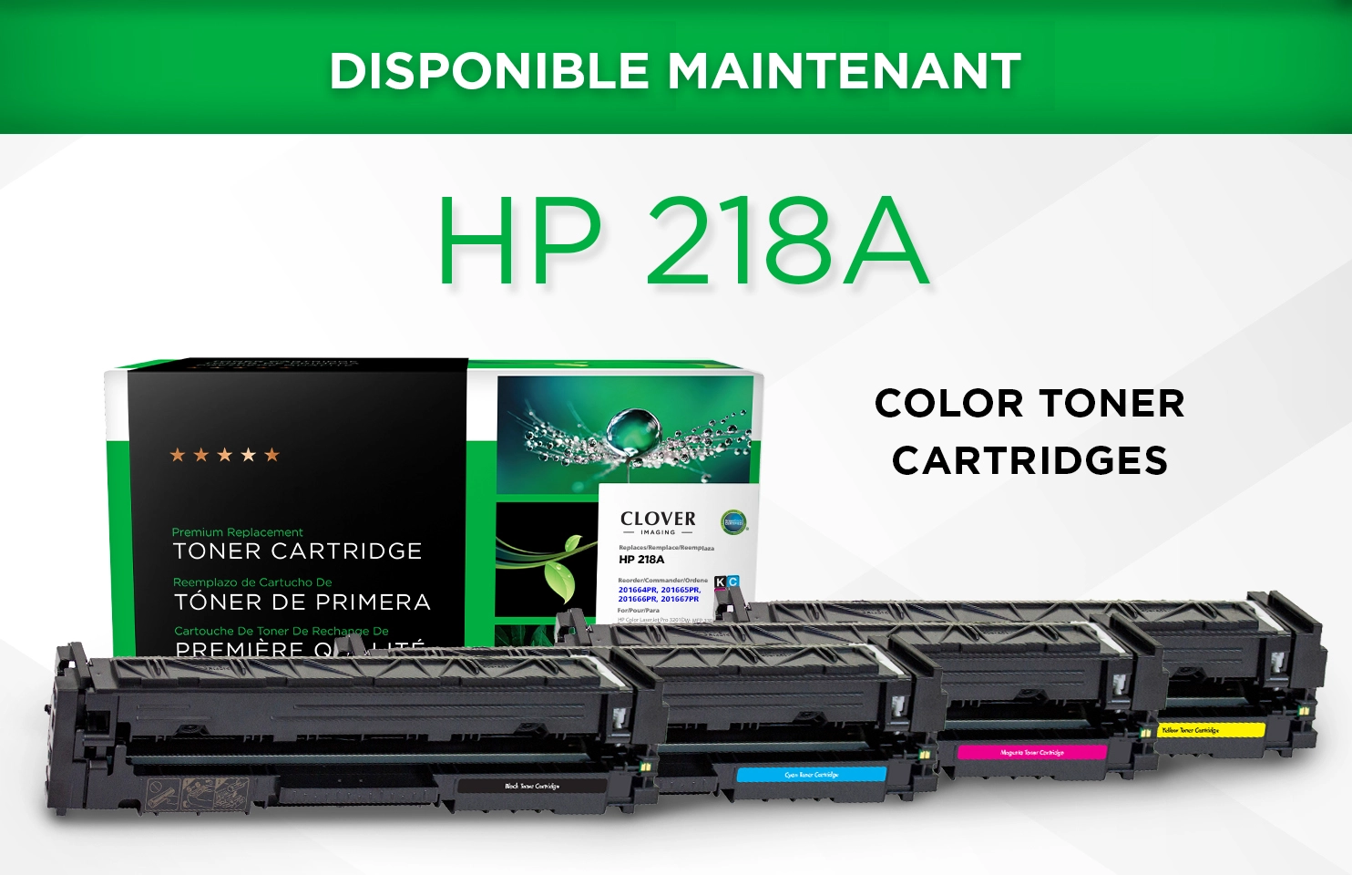 Disponible Maintenant : HP 218A