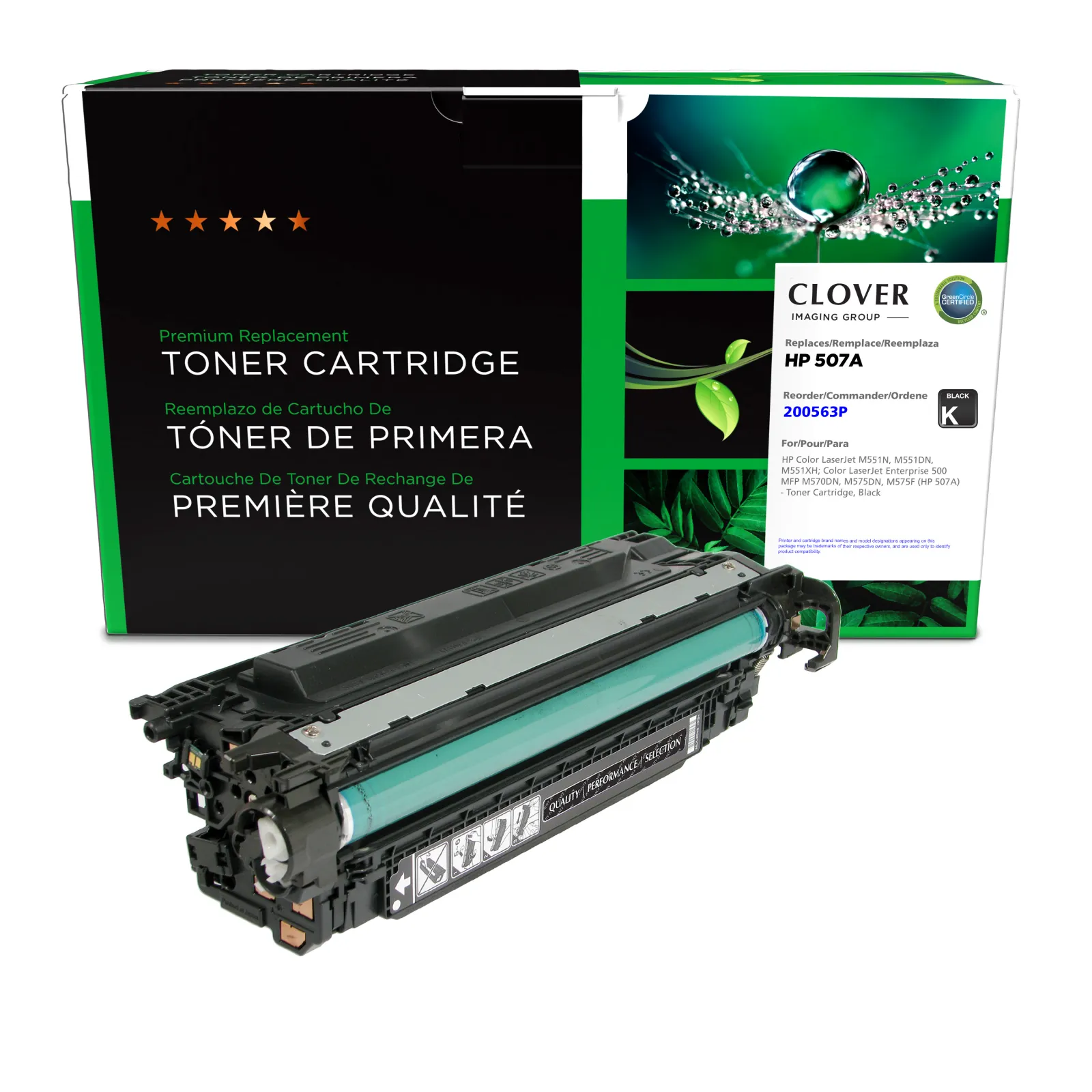 HP CE400A Remanufactured Black Color Laser Cartridge | Clover Imaging ...
