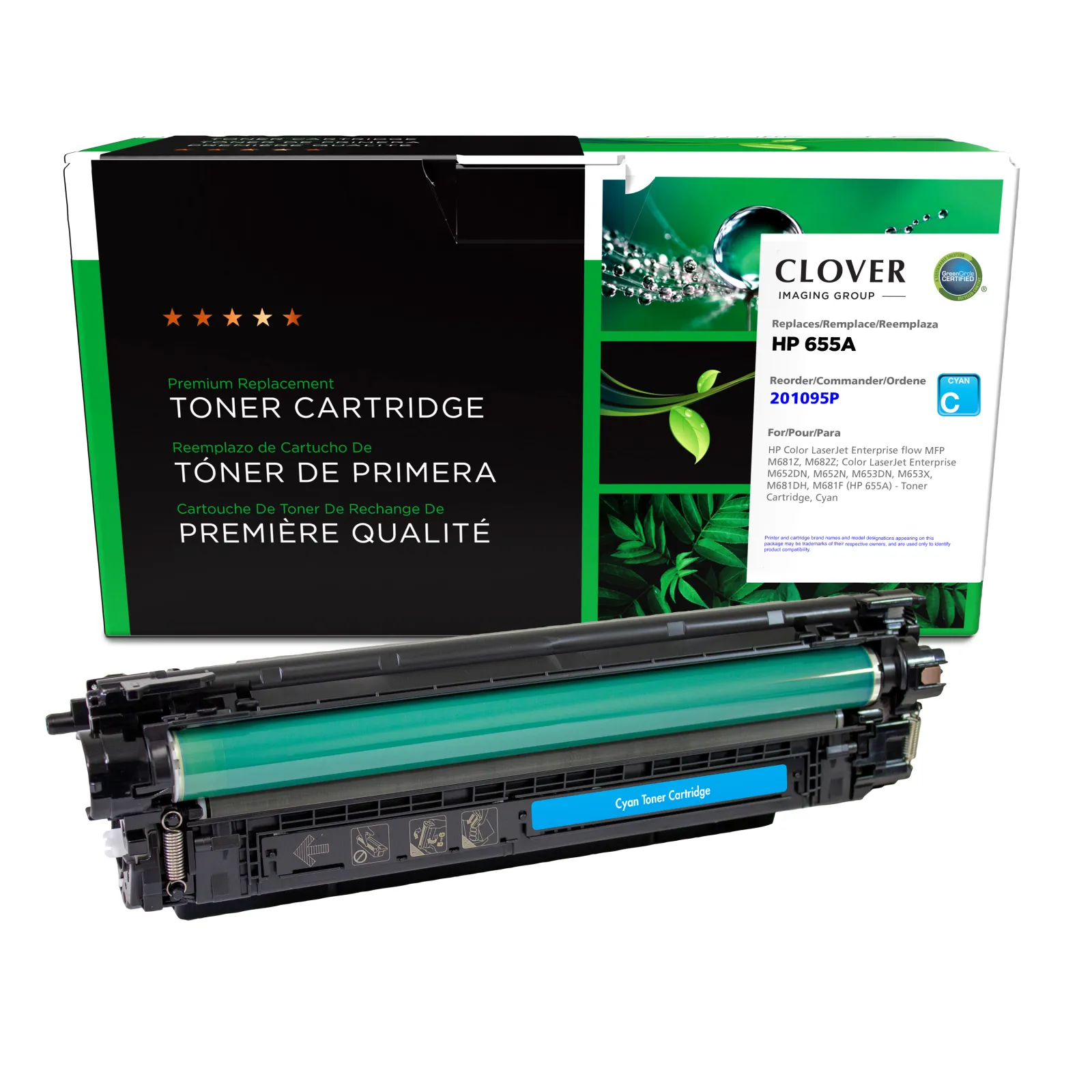 HP CF451A Remanufactured Cyan Color Laser Cartridge | Clover Imaging Canada