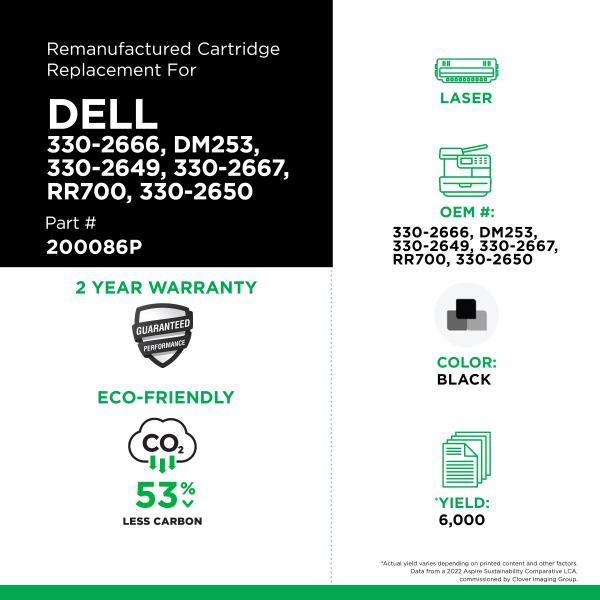 Dell - 330-2666, DM253, 330-2649, 330-2667, RR700, 330-2650