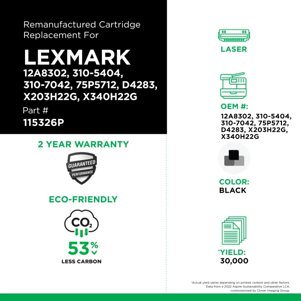 Lexmark - 310-5404, 310-7042, D4283, 75P5712, 12A8302, X203H22G, X340H22G