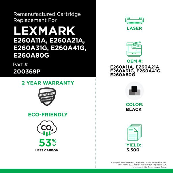 LEXMARK - E260A11A, E260A21A, E260A41G, E260A80G, E260A31G