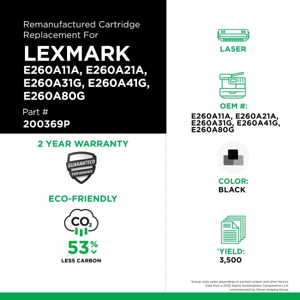 Lexmark - E260A11A, E260A21A, E260A41G, E260A80G, E260A31G