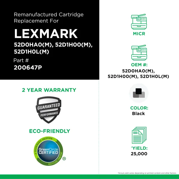 Lexmark - 52D0HA0(M), 52D1H00(M), 52D1H0L(M)
