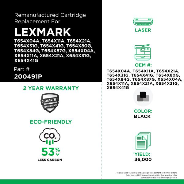 Lexmark - X654X04A, X654X11A, X654X21A, T654X87G, T654X21A, T654X31G, T654X11A, T654X84G, T654X80G, T654X04A, T654X41G, X654X41G, X654X31G